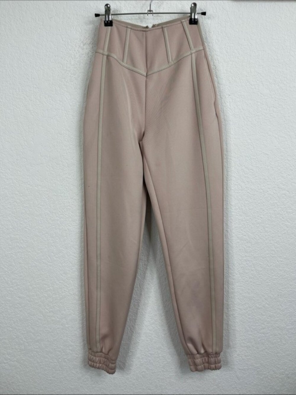 Manière De Voir High Waist Sculpted Jogger Pants